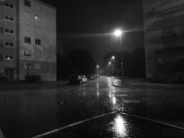 Photo de la pluie torrentielle